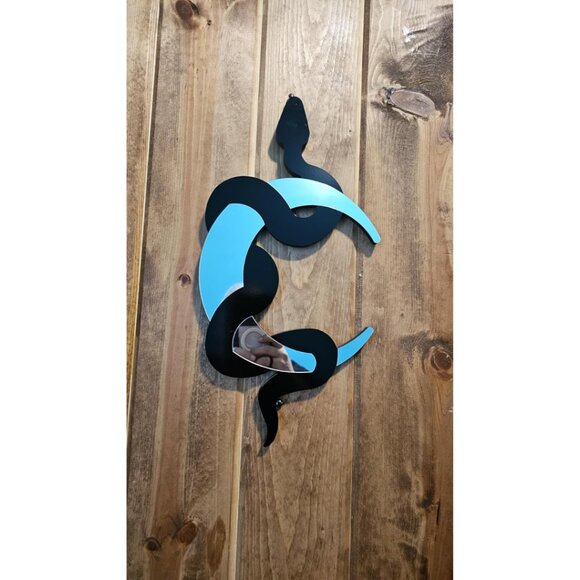 New Black Snake & Crescent Moon Mirror, Gothic Boho Wall Decor for Home & Office - Picture 6 of 9